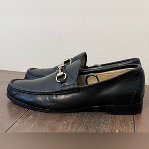 Gucci Horsebit Loafers Black Leather Mens size 9.5 D